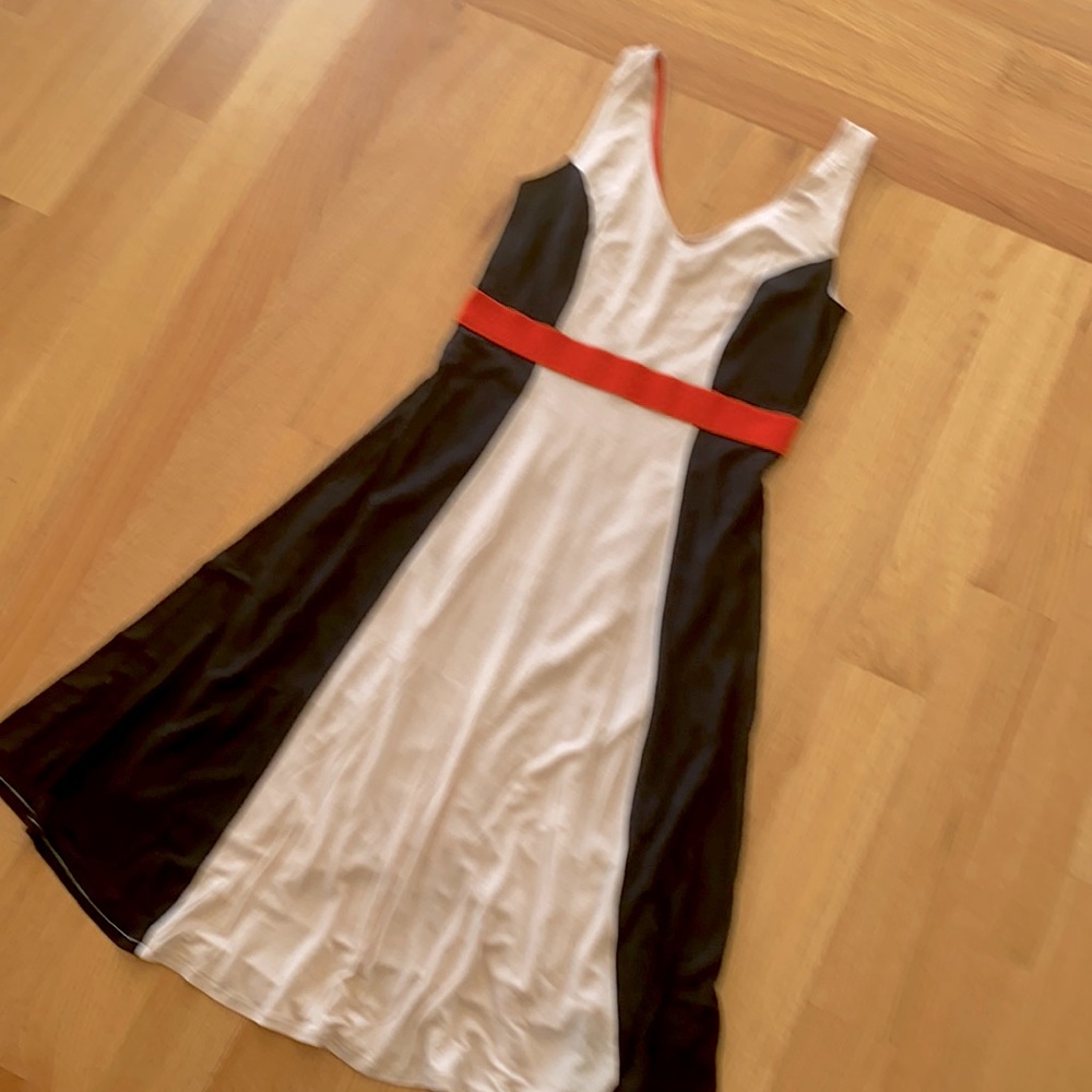 Boden dress black, nude and coral US size 8